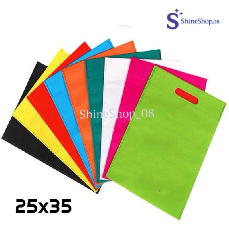 

[SATUAN]goodie bag tas spunbond oval 25x35 tas press,dcut ,plong Best Seller
