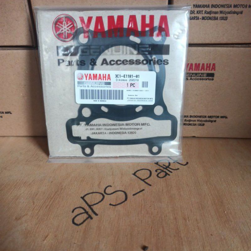 Original yamaha gasket paking perpak packing cylinder blok jupiter mx vixion lama R15 lama 2014 2015