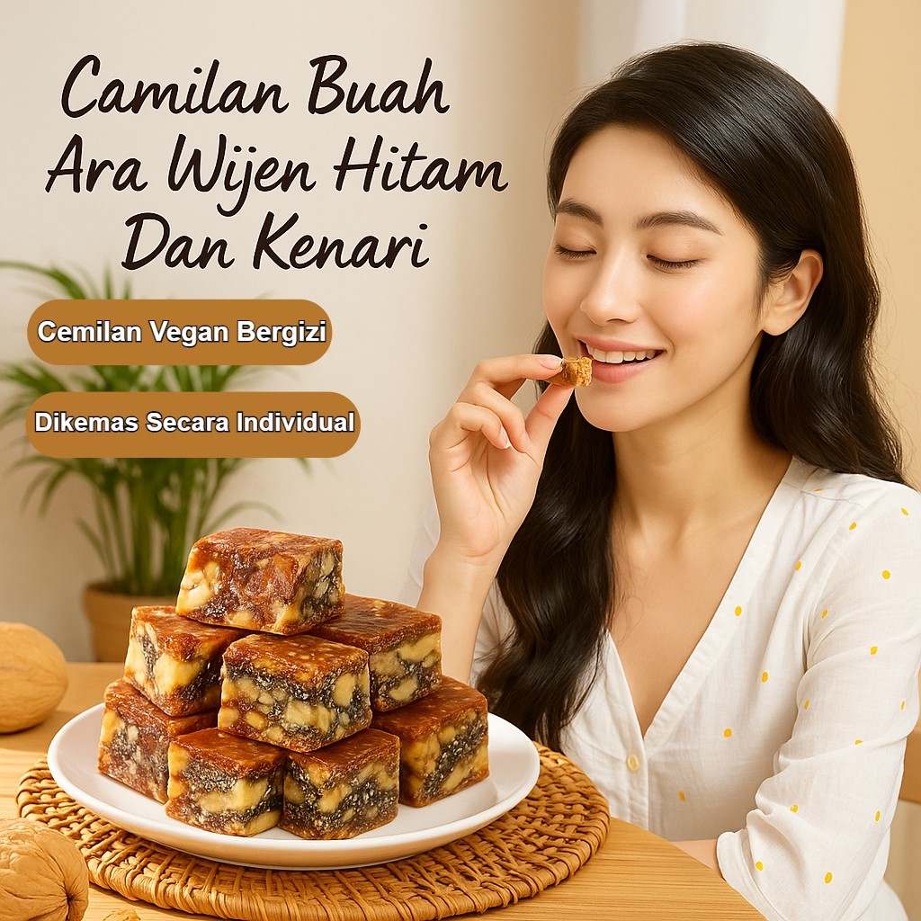 

【COD/Pengiriman 24 jam】Camilan Buah Ara, Wijen Hitam Dan Kenari/Camilan Sehat Isi Kacang Kenari/Cemilan Vegan Bergizi/Dikemas Secara Individual