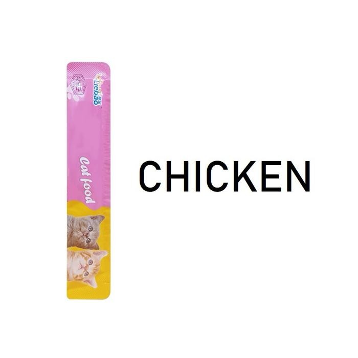 

Cemilan Kucing Snack Kucing 15g Makanan Kucing Cat Food Adult Kitten Liebao Aichongrenjia Meow Little Fat Pet Snack Pet Food Cat Strips - AYAM