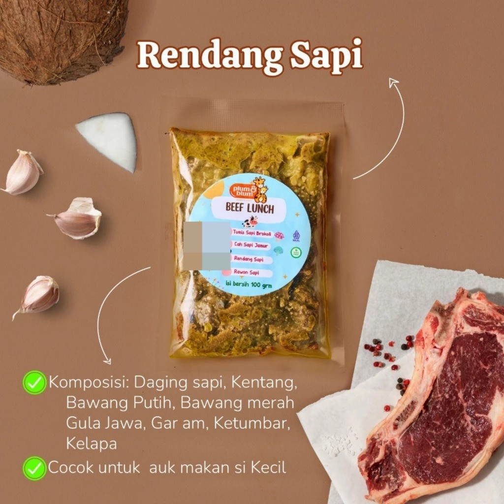 

Plum & Blum Lauk Tinggi Protein Siap Santap - RENDANG SAPI