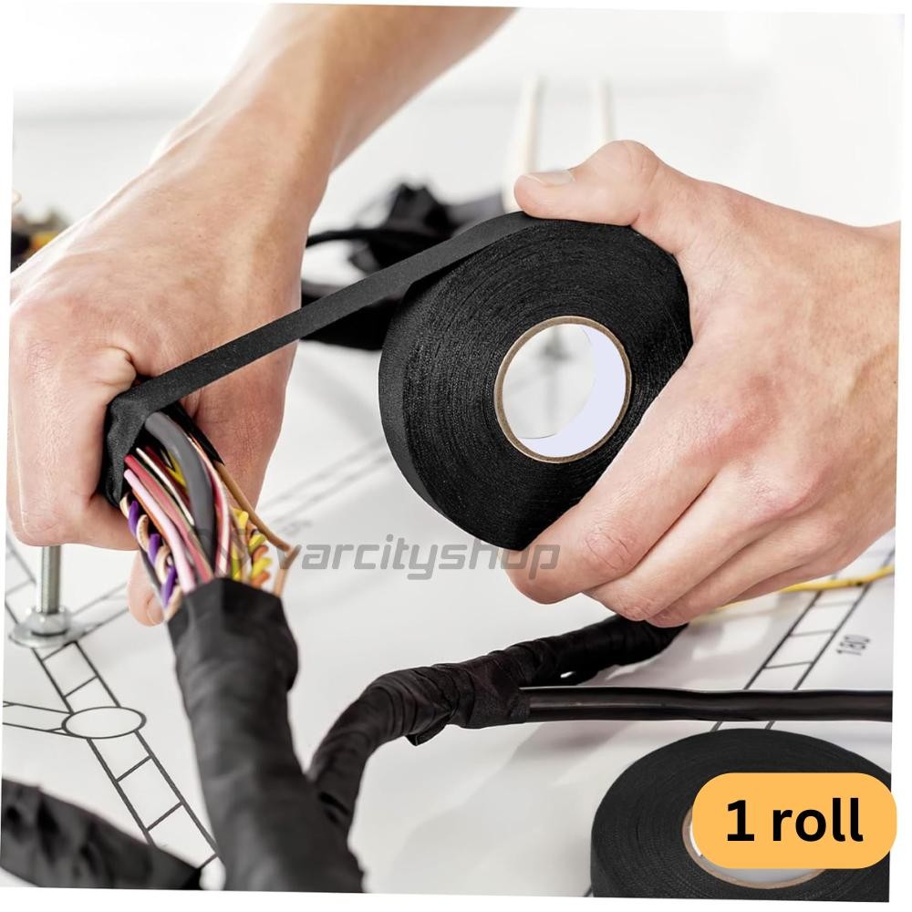 

Isolasi Kain Tape Pembungkus Kabel Adhesive Cloth Tape Heat Resistant Tahan Panas