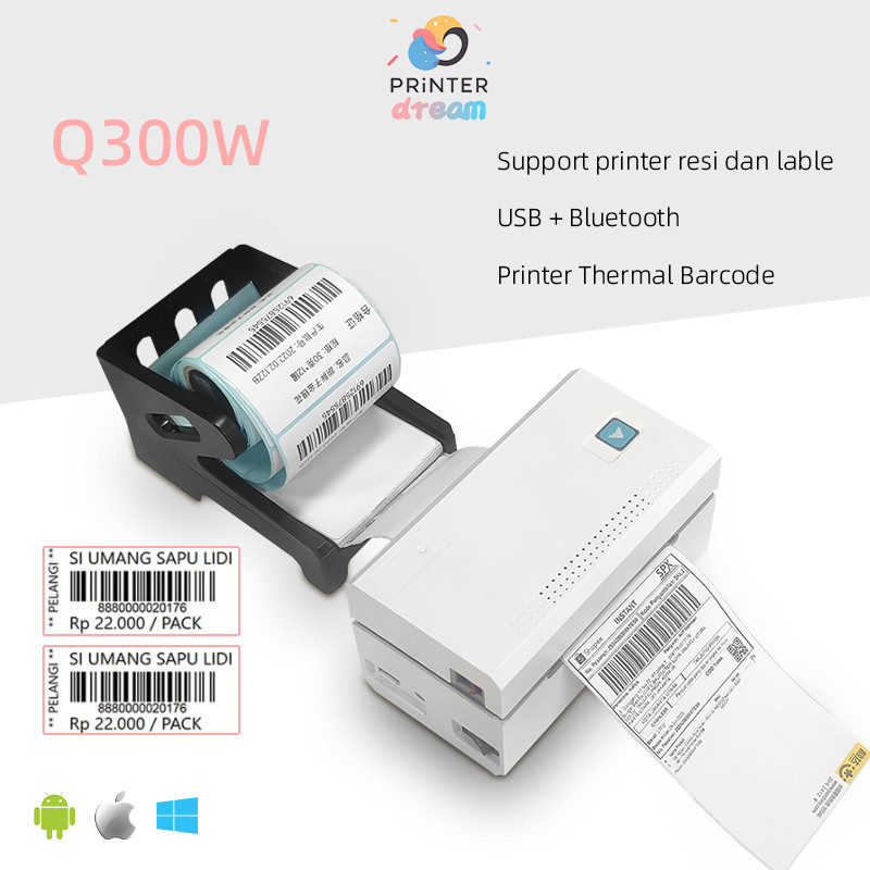 Printer Label Thermal 80mm BLUEPRINT /PRINTER RESI/USB + BluetoothI
