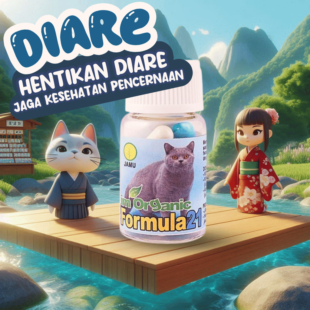 OBAT DIARE MENCRET KUCING ANJING KAPSUL ORGANIC KITTEN
