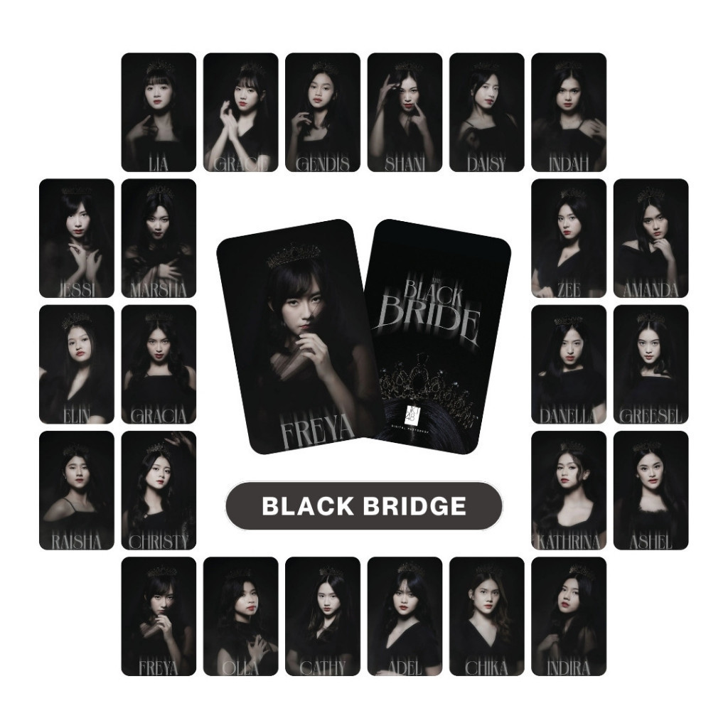 Photocard PC jkt48 isi 25pcs i love theater black bridge flowerful library love letter magic hour su