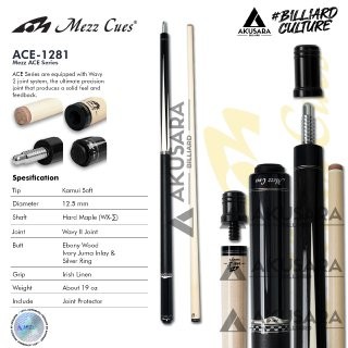 Stik Mezz Ace 2181 + Shaft WX Sigma Ebony Maple Play Cue billiard