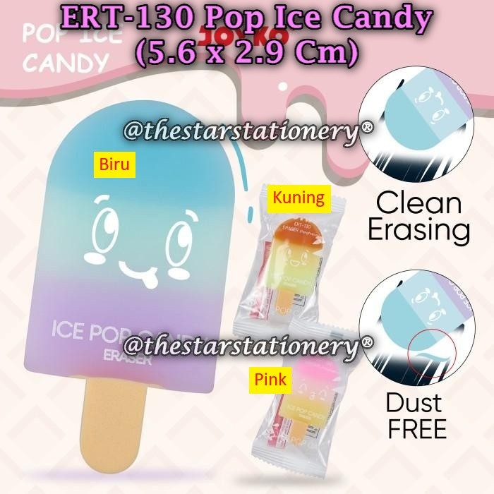 

(1 Biji) Penghapus JOYKO ERT-130 Pop Ice Candy / Eraser Joyko ERT-130 Pop Ice Candy (1 Biji)