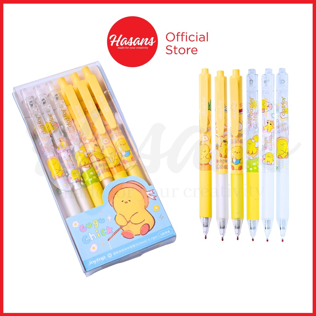 

Pen Gel Karakter Bebek / Bolpoin Gel Gambar Bebek / Pen Gel Isi Ulang / Pulpen Gel Joytop / Pen Gel Karakter Gugui Duck / Joytop, Gugui Gel Pen 3704-3