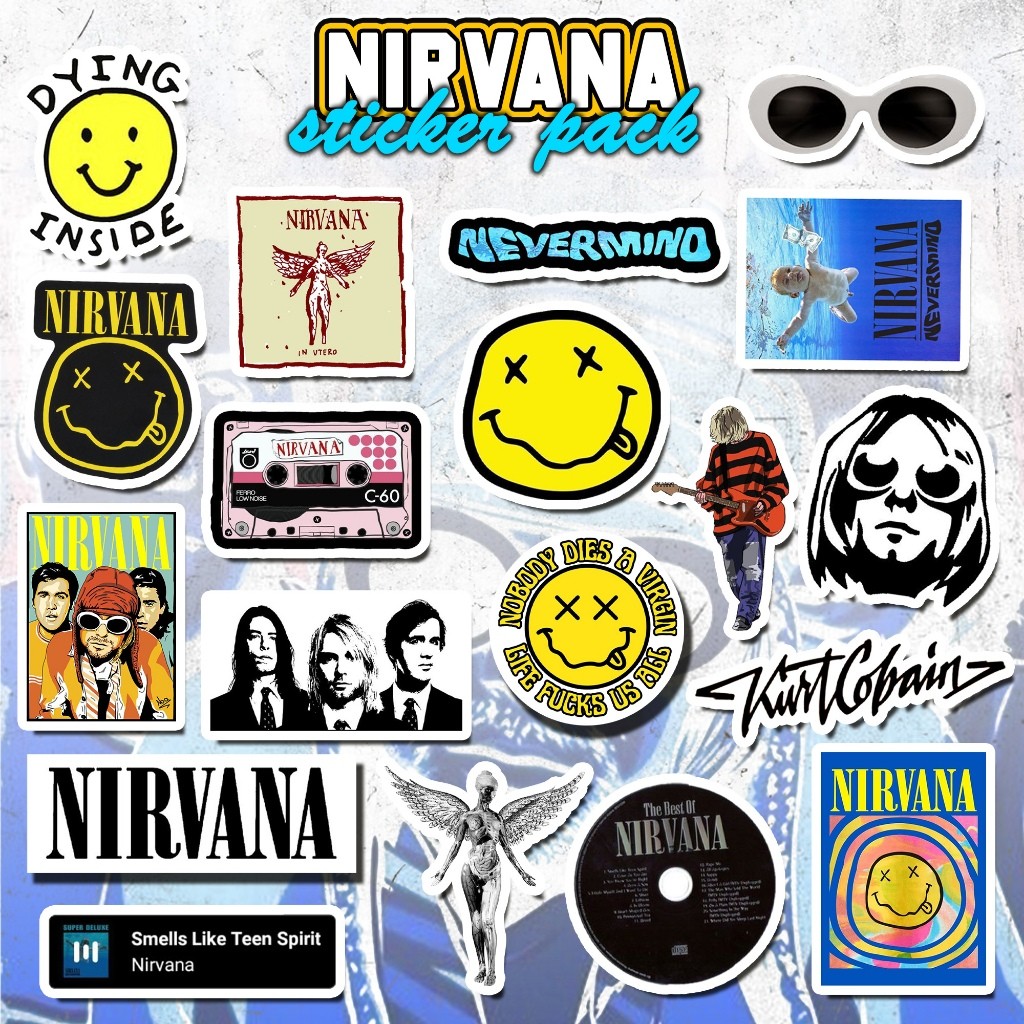 

Nirvana Stiker Aesthetic Band | Stiker Anti Luntur