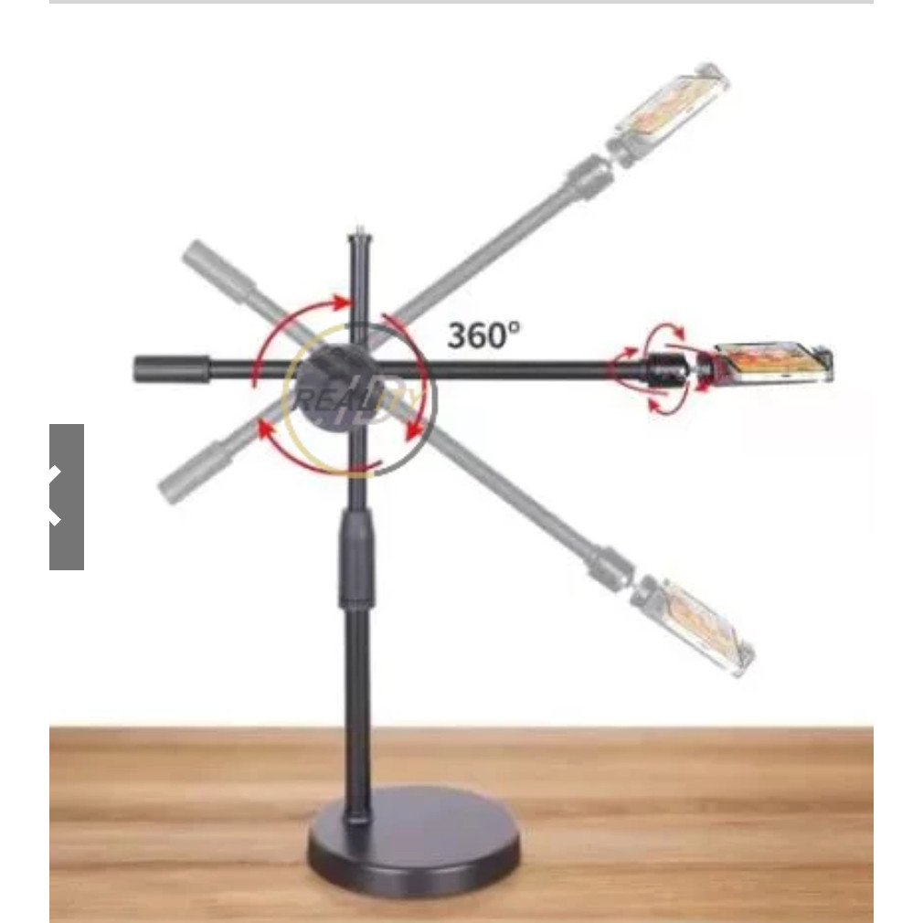 Holder Overhead Stand Tripod Hp Ringlight Kamera Lampu Fotografi / Tripod Review Barang / Tripod Liv