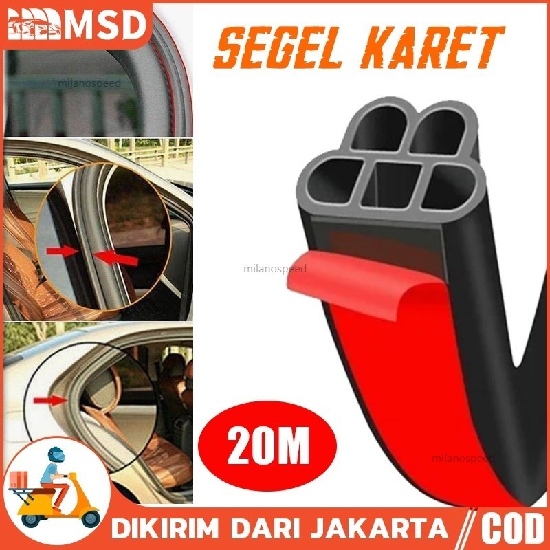 20 Meter Karet Peredam Pintu Mobil Peredam Pintu Mesin Universal - Karet Peredam Pintu Mobil Univers