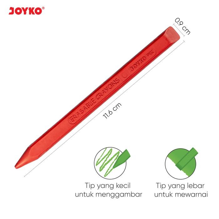 

Promo JOYKO Krayon Bersih Dapat Dihapus Clean Crayon Erasable - 24Warna CLCR-AC Terlaris