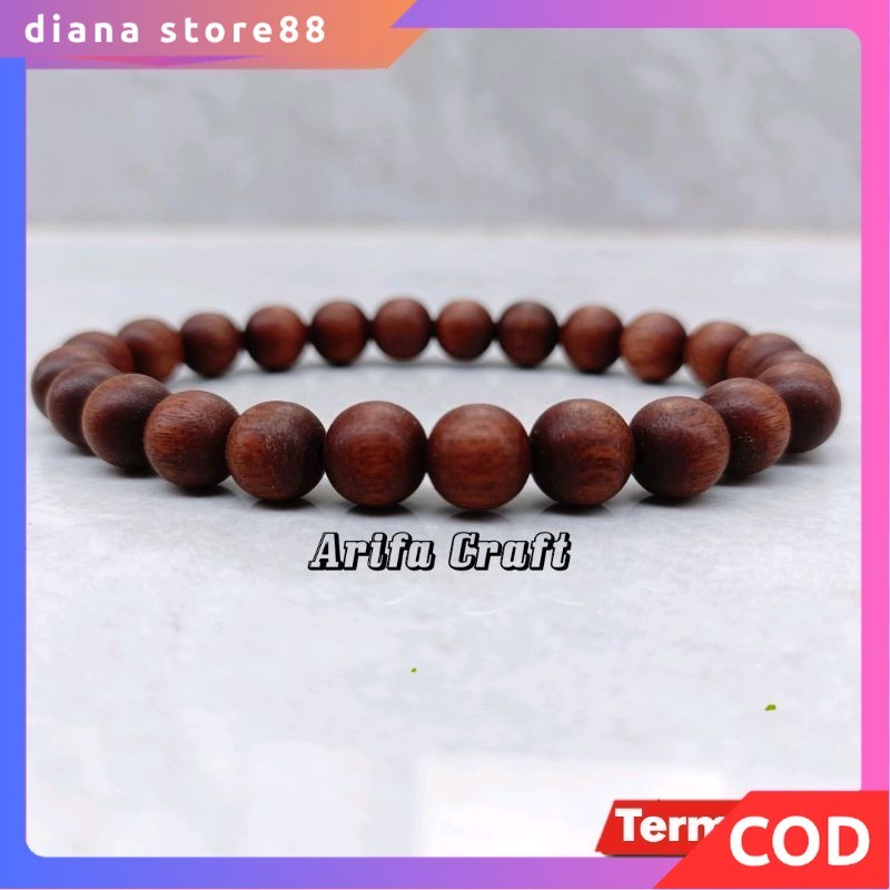 Gelang kayu stigi super bulat