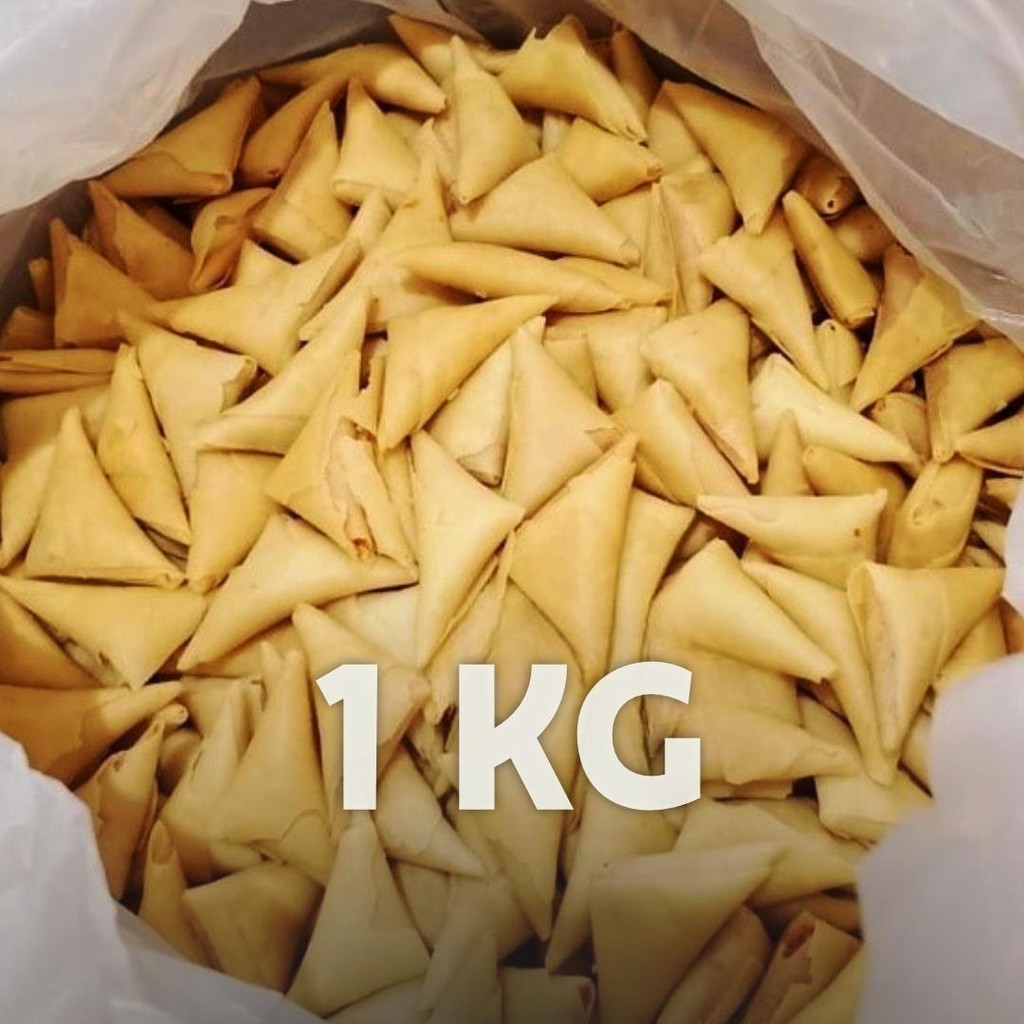 

[ 1KG/500GR/250GR ] Samosa Udang Keju Super Cap Berkah Jaya / Jajanan Food Frozen