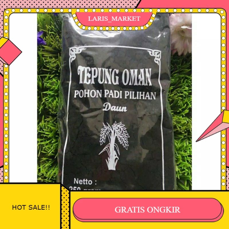

【LARIS_M】BIG SALE!!! Tepung oman/Abu merang sekam pewarna alami 250 gram