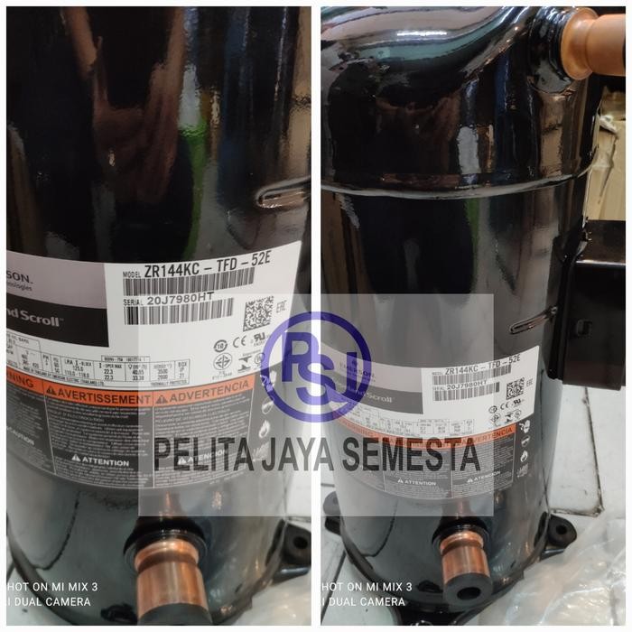 Kompresor AC Copeland ZR144KC-TFD-52E / Compressor Copeland ZR144KC / COPELAND 12PK