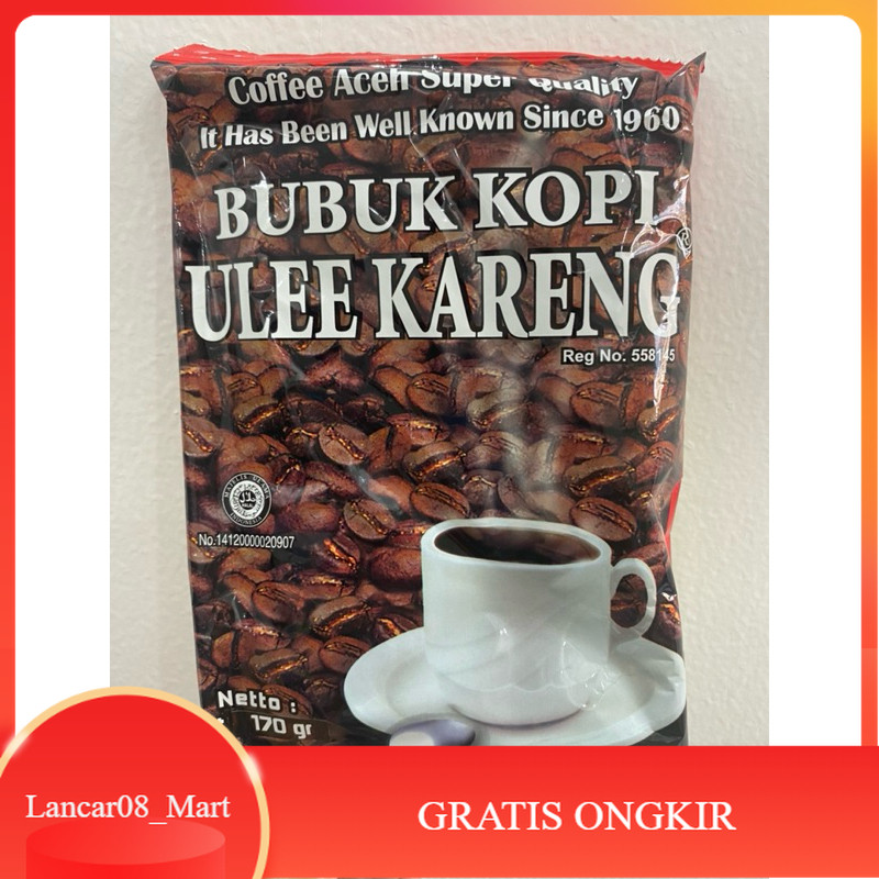 

【L_MART】SALE!!! Kopi Bubuk Ulee Kareng Aceh 170gr