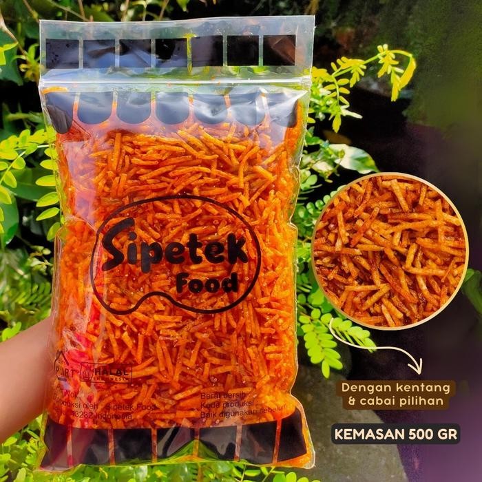 

Kentang Mustofa Pedas Manis Gurih Kemasan 500gr Sipetek Food - Pedas Manis