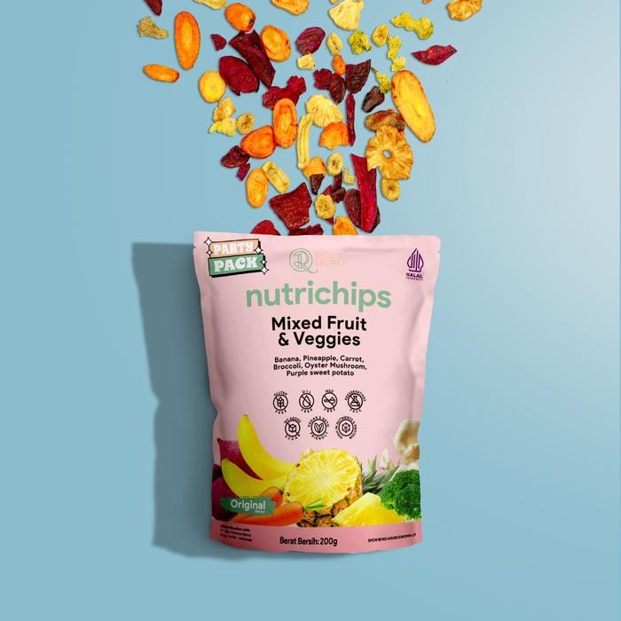 

Sale [Ricu's Secret] Nutrichips - Snack Cemilan Keripik Buah & Sayuran - 140 gr Happy Shopping
