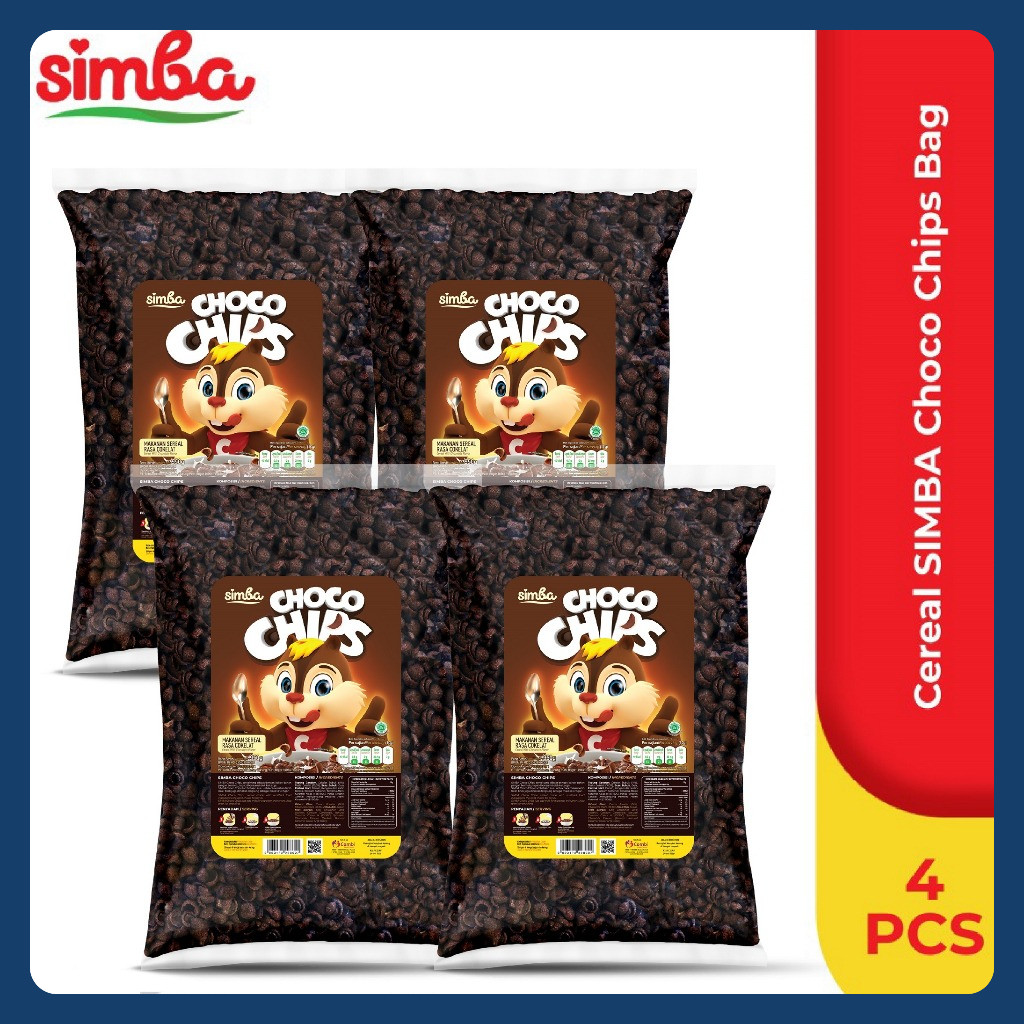 

Cereal SIMBA Choco Chips Bag 950gr - 4 pcs Lebih Hemat
