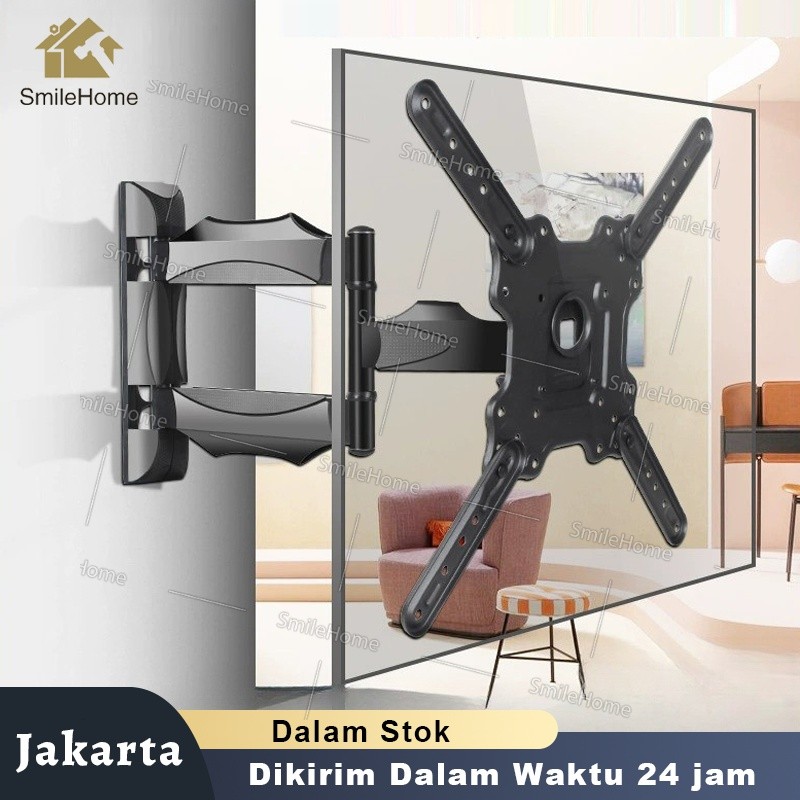 Bracket TV LED LCD 32 40 43 55 50 42 49 Inch Dijamin Cocok 32 - 55 In 6 Arah Universal Breket TV Bri
