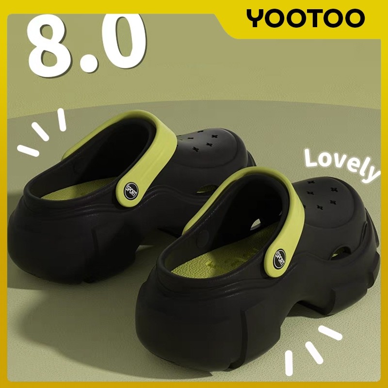 Yootoo Sepatu Sandal Wanita / Sandal Baim / Sepatu Wanita Korean Style / Sepatu Tinggi / Sepatu Baha