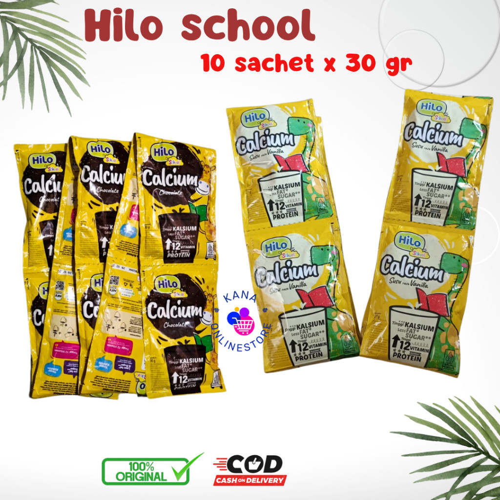 

NEW Hilo School Calcium Chocolate /Vanilla10 Sachet x 30gr PREMIUM