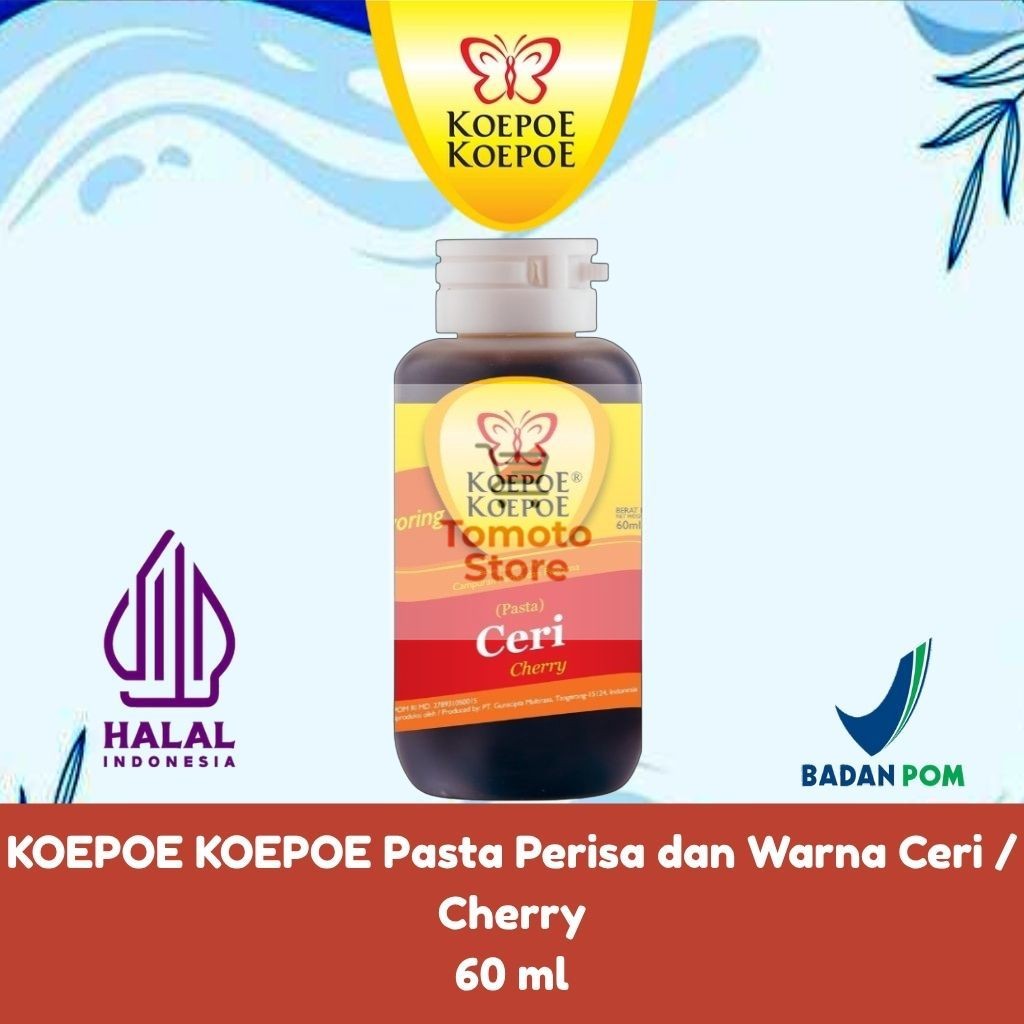 

✨ TOMOTOSTORE ✨ KOEPOE KOEPOE Pasta Perisa dan Warna Ceri / Cherry