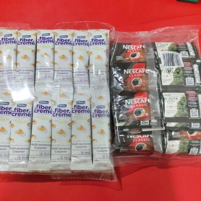 

Fiber creme 60 sachet dan Kopi nescafe 60 sachet