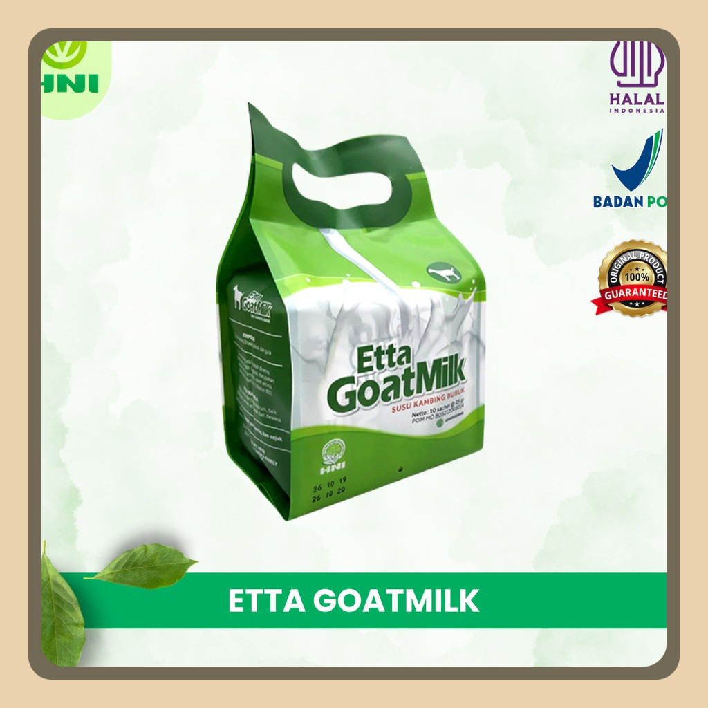 

Etta Goat Milk - Susu Kambing Ettawa Bubuk Original Berkhasiat Menyembuhkan Asma Dan Pengganti Asi Asli Rekomended - HNI BPOM