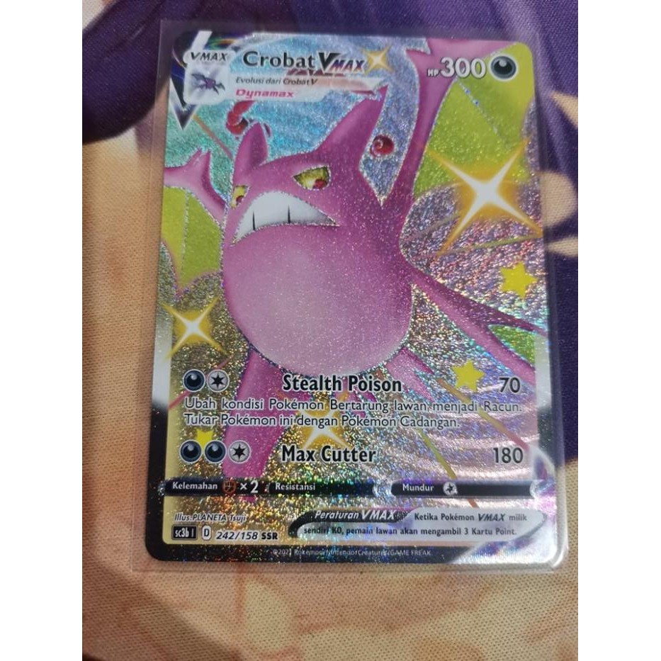 Pokemon TCG indonesia Shiny Crobat Vmax