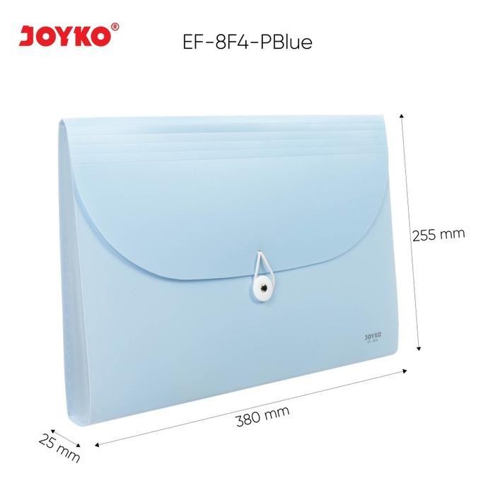 

Expanding File Map Harmonika JOYKO EF-8F4 Pastel Color 7 Pocket - Biru