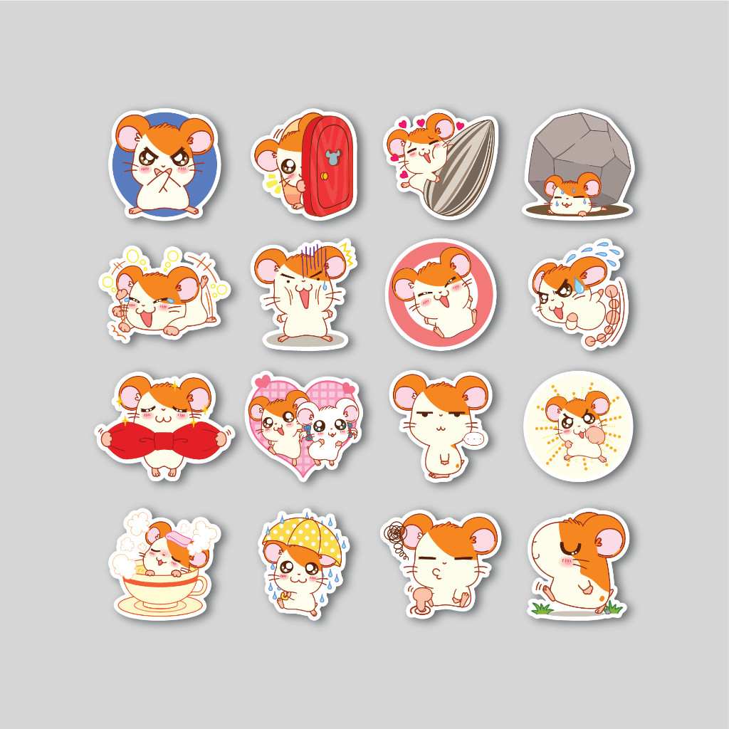 

Sticker Pack Hamtaro | Sticker Tumbler | Stiker Laptop Koper Helm
