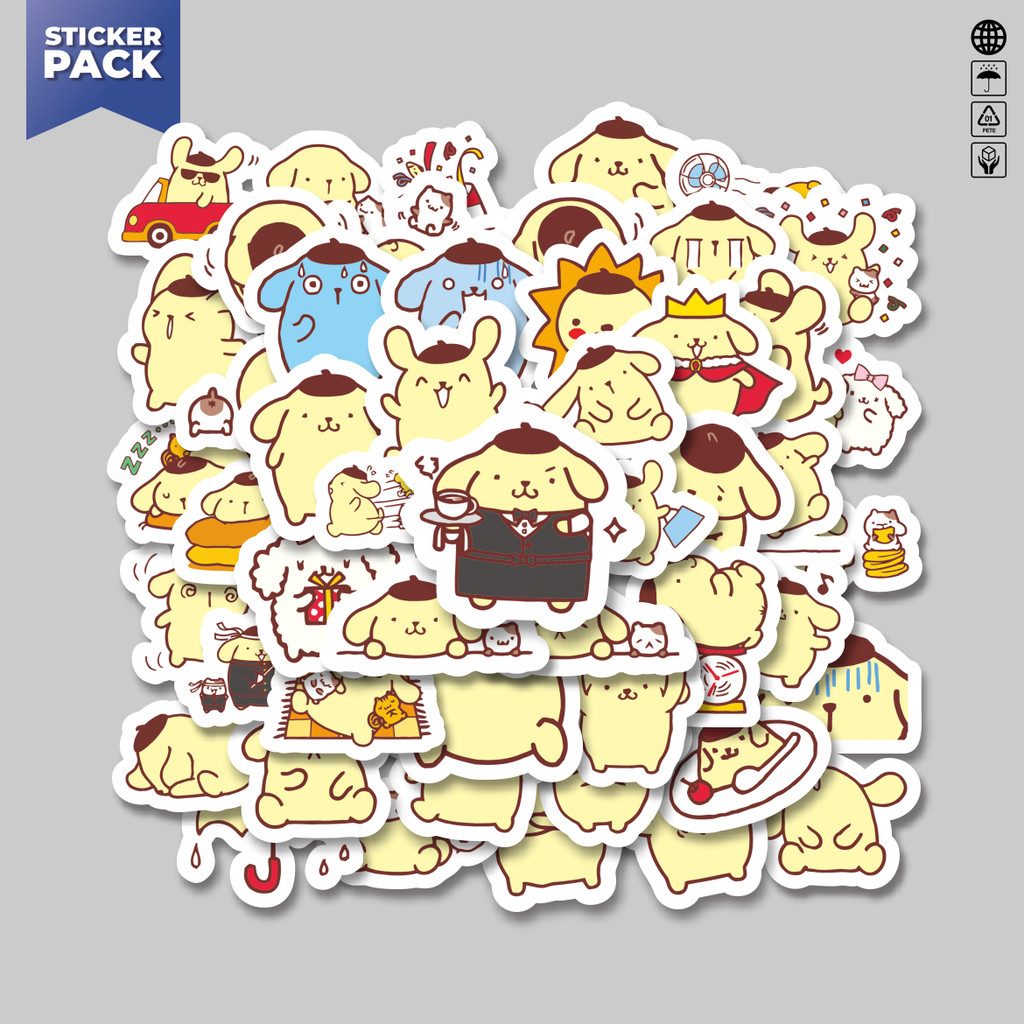 

[100PCS]Stiker Pack Stiker Kartun Pompom Purin Versi 2 Aesthetic Vinyl Anti Air Dekorasi Sticker Laptop Buku Journal Koper Helm Casing HP Gitar Helm Skateboard