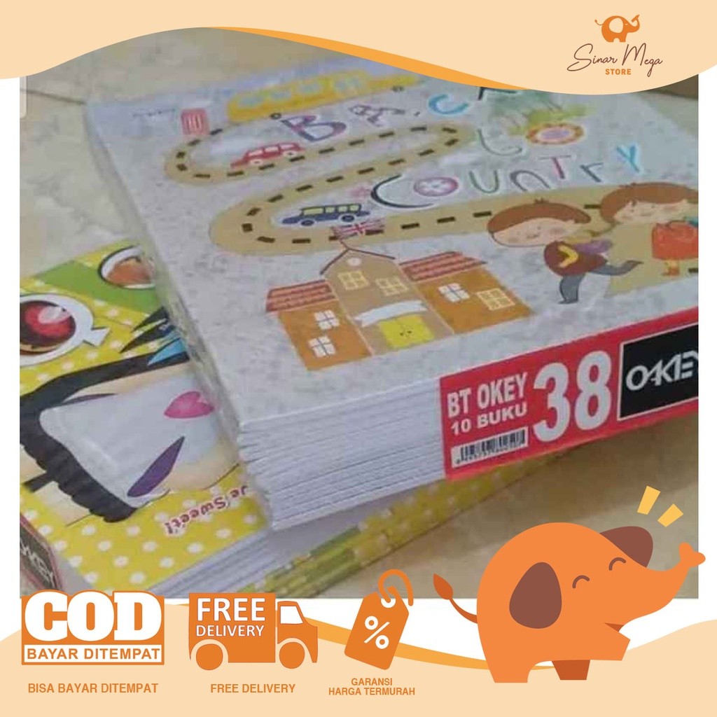 

Okey Buku Tulis 38 Lembar / Dijual Per Pak / BUKU TULIS OKEY 38 LEMBAR MURAH GROSIR / BUKU TULIS OKEY 38 LEMBAR
