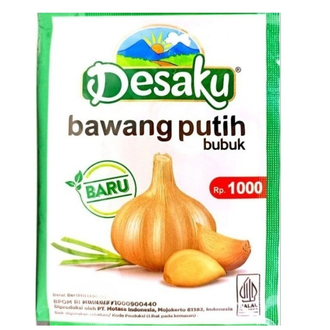 

Desaku Bawang Putih Bubuk 1 Renceng 12 sachet HALAL DESAKU