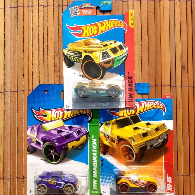 HOTWHEELS RD-08 EMAS 2014 RD-05 KUNING UNGU TRACK ACES STARS JAGO BALAP RACE LOOP