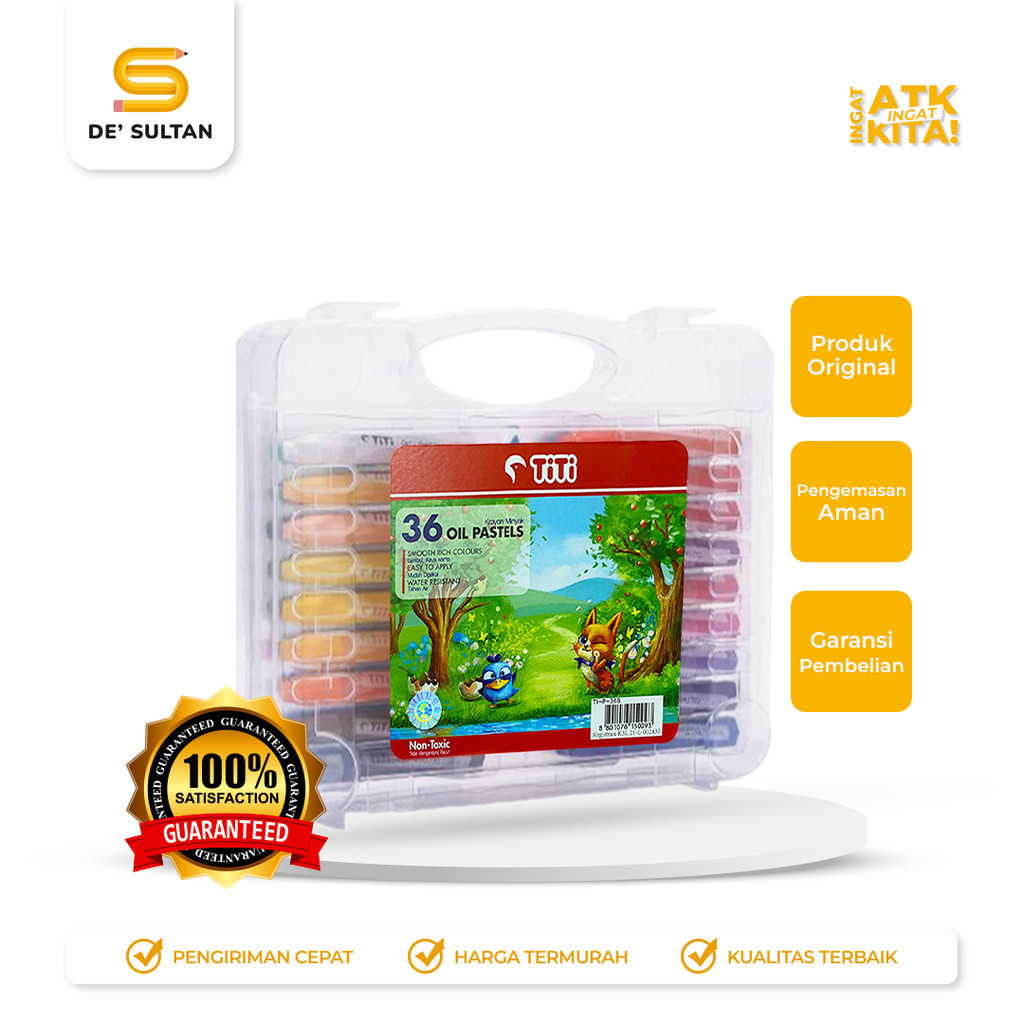 

TITI KRAYON MINYAK/ CRAYON OIL PASTEL 36 TI-P-36S (1SET)