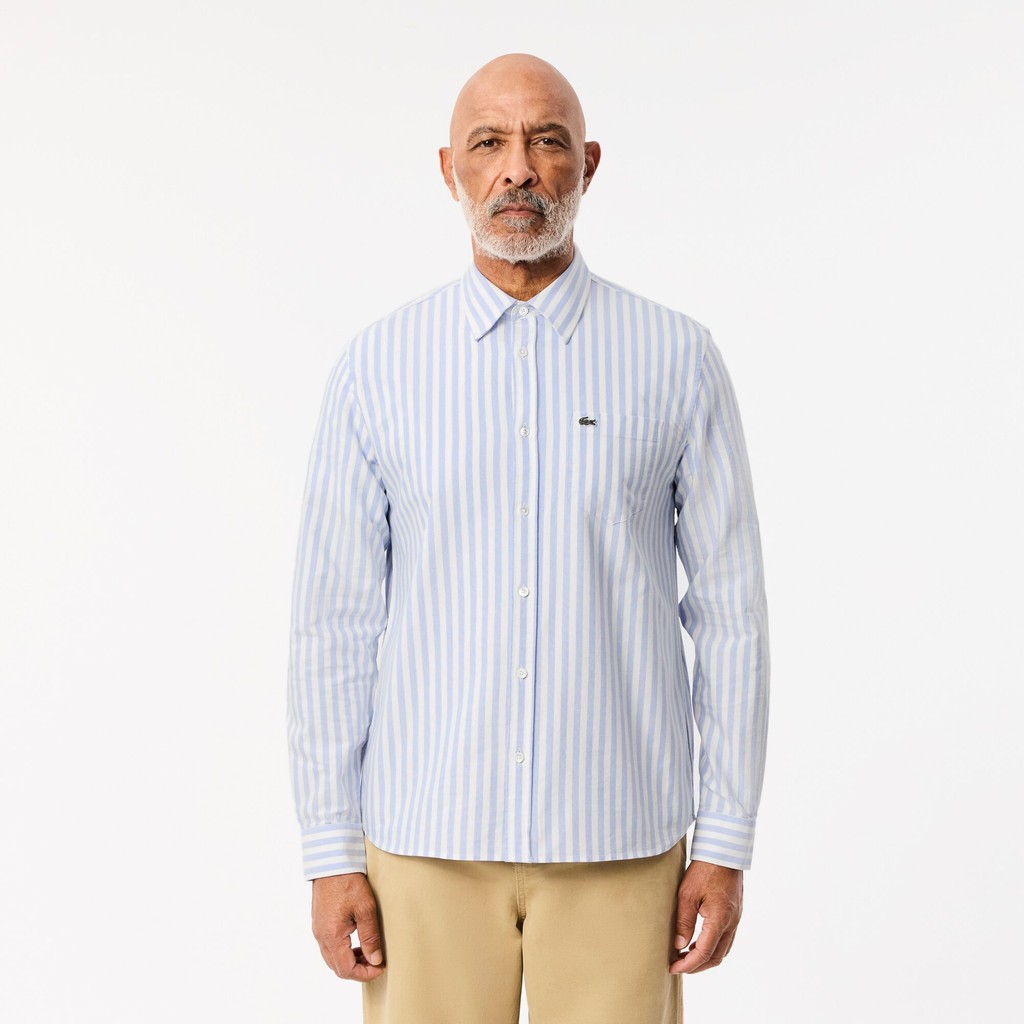 Lacoste - Regular Fit Striped Oxford Shirt