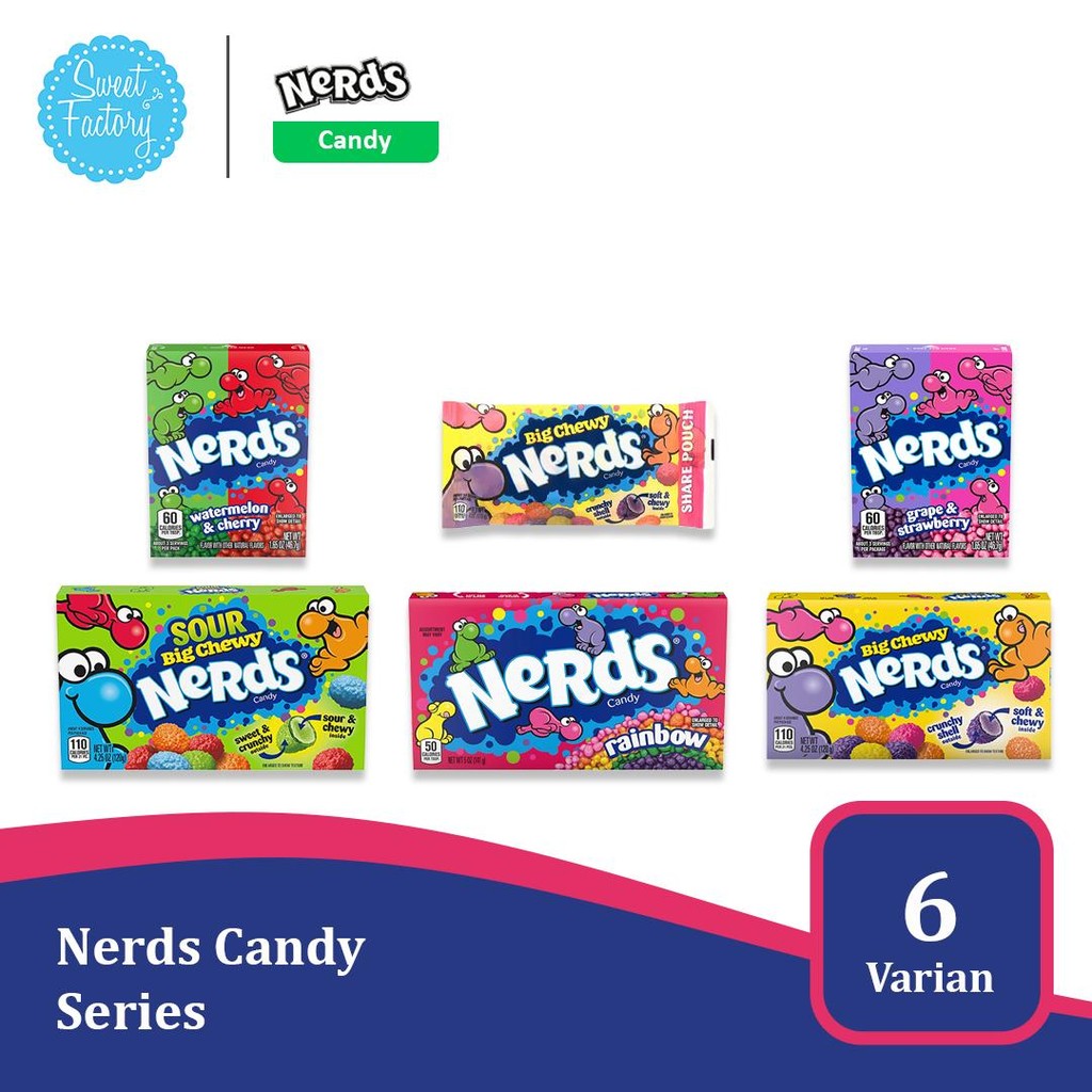 

Nerds Candy Series - 6 Varian Rasa Pilihan