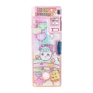 

AHHA 【LOWA】Cute Girl Tempat pensil anak multifungsi bernilai tinggi untuk siswa sekolah dasar plastik dengan tempat pensil kartun rautan pensil Kids Pencil animal pencil - E