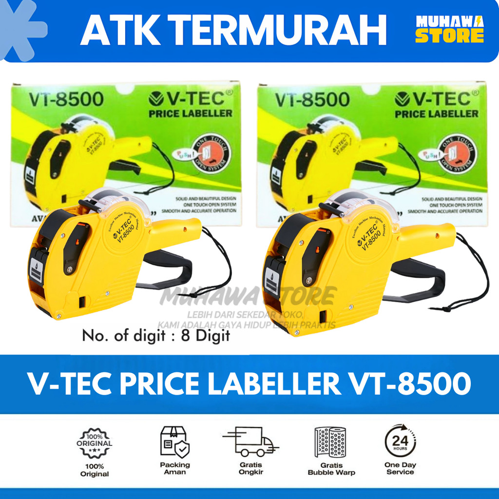 

V-TEC Mesin Label Harga VT-8500 / Labeller Alat Label Harga VT-8500