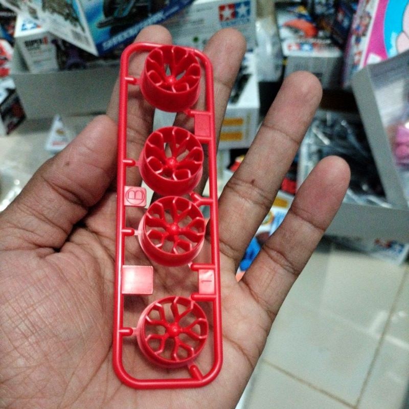 Tamiya Wheel Velg Y Spoke Red Merah Medium