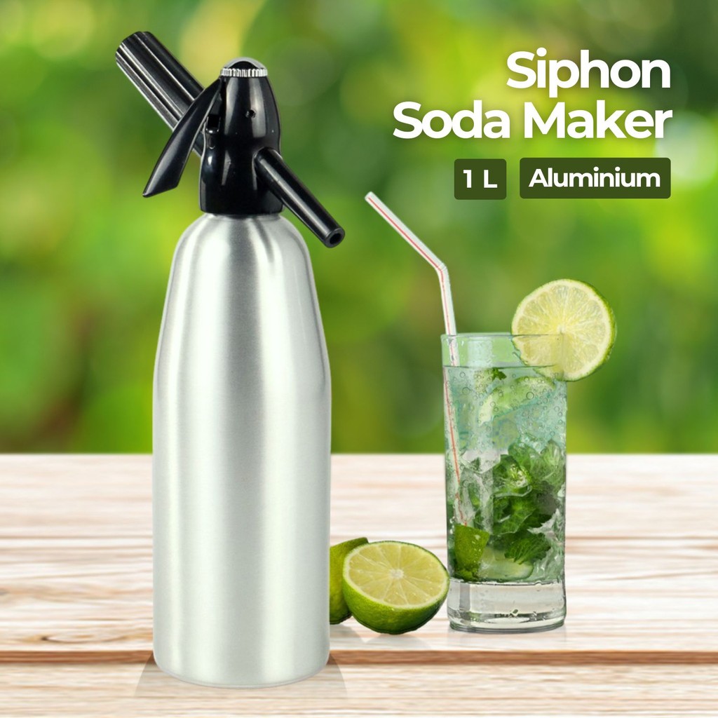

ORIGINAL AFFORANY Botol Pembuat Soda Siphon Maker DIY Bartender CO2 1L - SD-MY