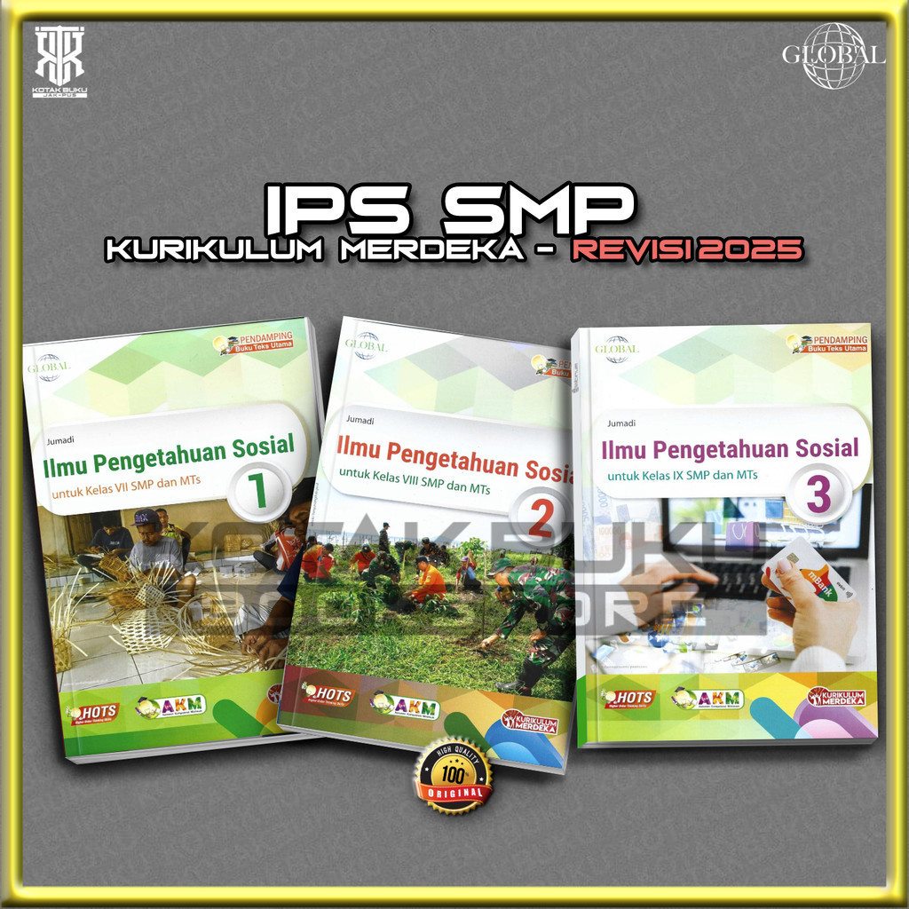 [ TS ] Buku IPS Kelas 7 8 9 SMP / IPS SMP  Kurikulum Merdeka / Tiga Serangkai / Revisi 2026