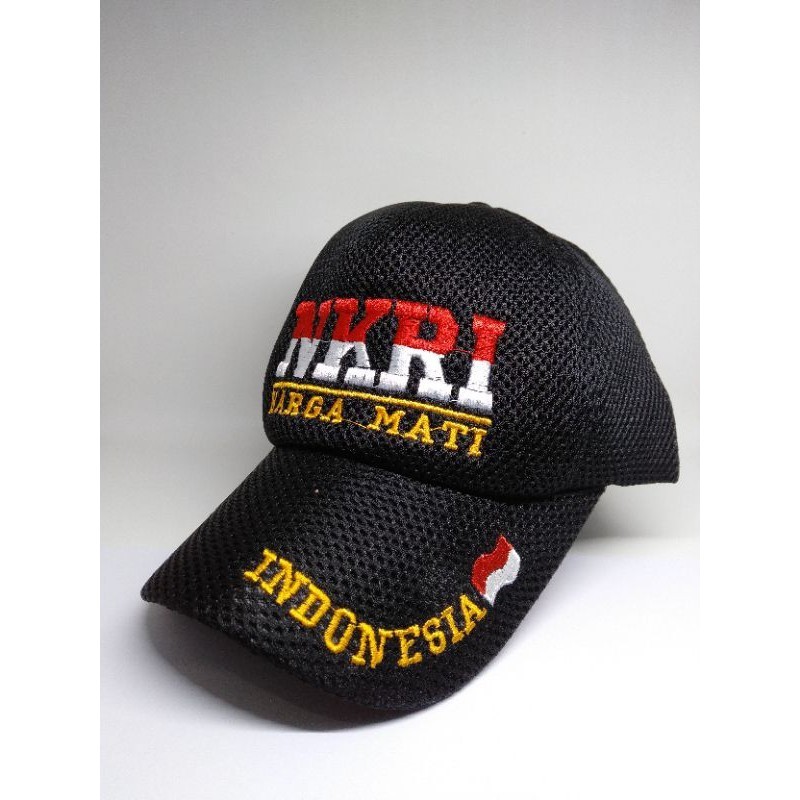 TOPI NKRI /HARGA MATI INDONESIA/TOPI PRIA NKRI HARGA MATI / TOPI JARING NKRI MERAH PUTIH / TERMURAH/