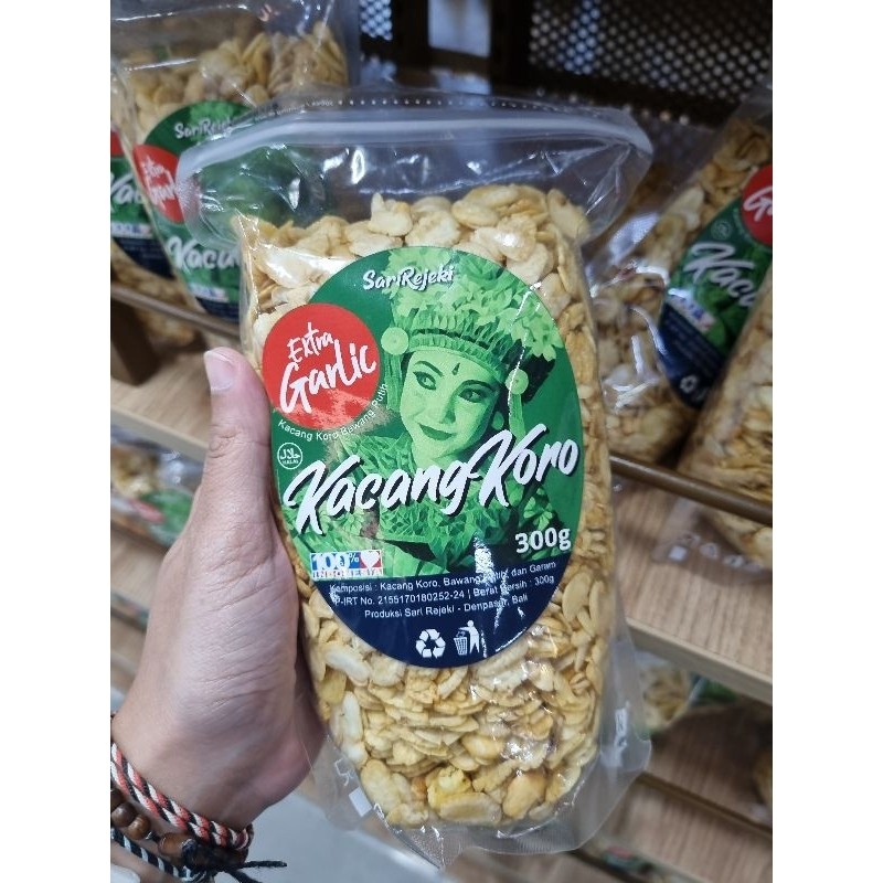 

KACANG KORO SARI REJEKI GARLIC 300gr DAN BUMBU OLEH OLEH BALI