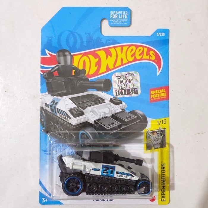 Hotwheels Tanknator putih Factory Sealed 2021 Experimotors HW