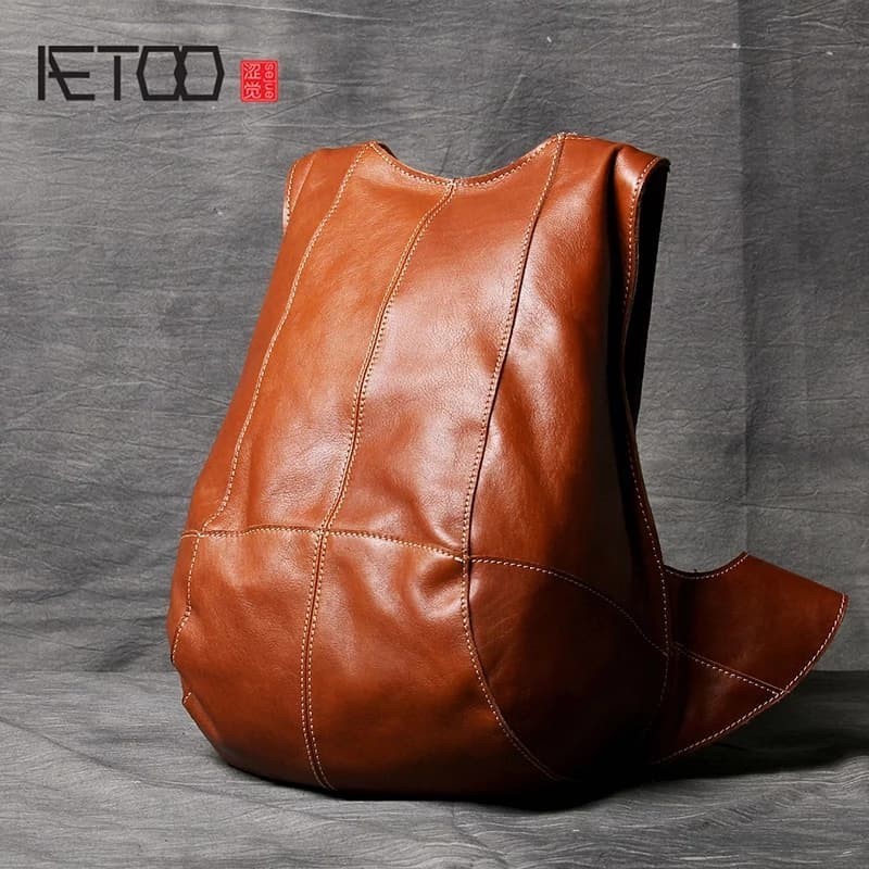 Tas Ransel Pria Kulit Asli tas bahu - Selempang - Waistbag / Tas Pria Kulit Asli GARUT