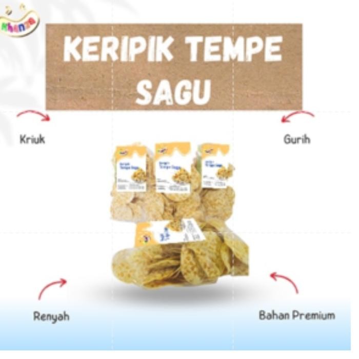 

Keripik TEMPE SAGU 150 gr Khas KOTA WISATA BATU Camilan Chips